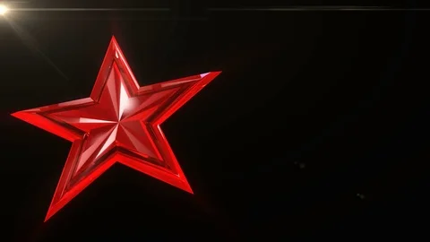 Seamlessly animation of flowing light red stars on red background Stock-Footage 72425201