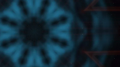 Seamlessly loopable animation of flying through glowing space nebula and stars. Stock Footage 127867141