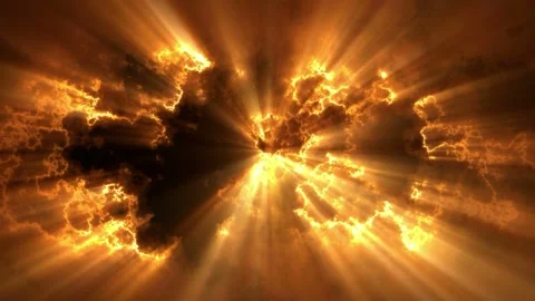 Seamlessly looped animated motion background features glowing light beaming Stock Footage 160607876