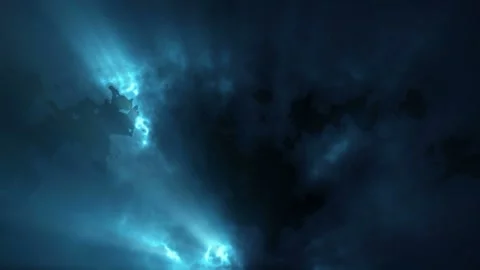 Seamlessly looped animated motion background features glowing light beaming Stock Footage 160609404