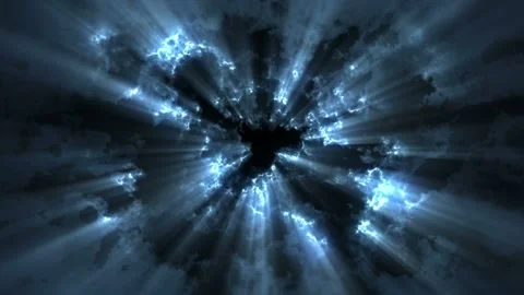Seamlessly looped animated motion background features glowing light beaming Stock Footage 160609457