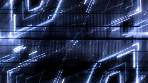 Seamlessly looped motion background features a futuristic texture and light Stock Footage 160607071