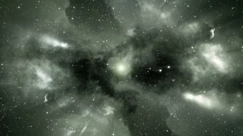 Seamlessly looped motion background features a dramatic deep space scenery Stock Footage 160610056
