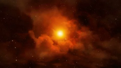 Seamlessly looped motion background features a deep space scenery Stock Footage 160611611