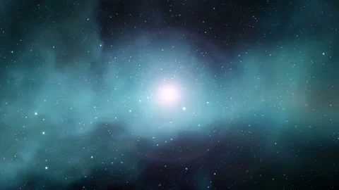 Seamlessly looped motion background features a deep space scenery Stock Footage 160612046