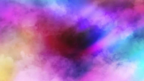 Seamlessly looped motion background features a colorful and soft clouds Stock Footage 160671847