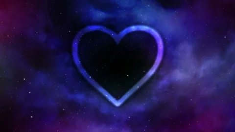 Seamlessly looped motion background shows a colorful heart symbol Stock Footage 160611529