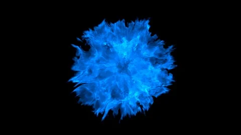 Seamlessly looped ring of fire / fire from rocket launch / shockwave fire. Video stock 86751374