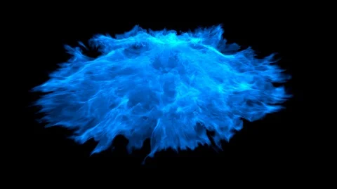 Seamlessly looped ring of fire / fire from rocket launch / shockwave fire. Stock Footage 86905053