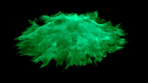 Seamlessly looped ring of fire / fire from rocket launch / shockwave fire. Stock Footage 87038689