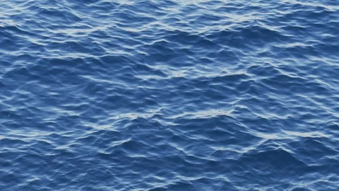 Seamlessly looped water surface texture, calm blue sea waves background Stock Footage 93457145