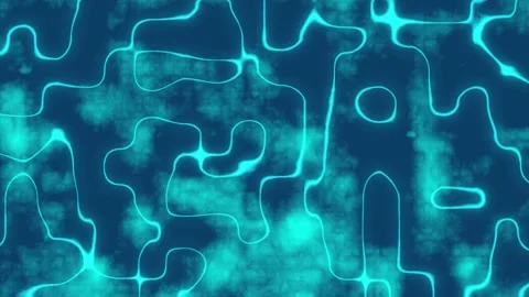 Seamlessly Looping Abstract Fractal Motion Background Stock Footage 345625275
