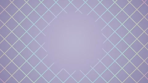 Seamlessly looping abstract geometric diamond grid animation with pastel lines Stock Footage 333859424