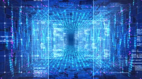 Seamlessly looping abstract technology tunnel Vidéo 42682705