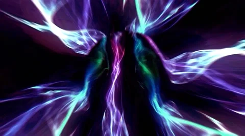 Seamlessly looping animation of a binary galaxy tunnel or apparent death tunnel Stockbeeldmateriaal 46706560