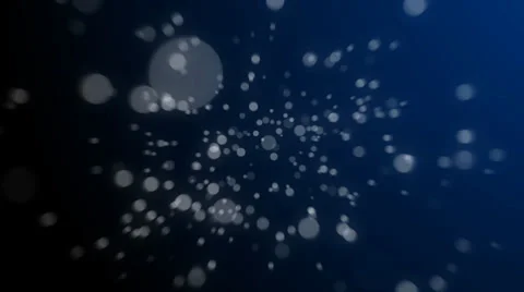 Seamlessly Looping Deep Blue Particle Background w/ Alpha Video stock 27966549
