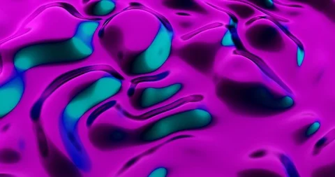 Seamlessly looping dynamic fluid iridescence | 00100 Stock Footage 126329287
