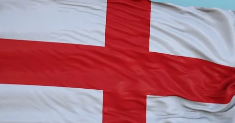 Seamlessly Looping flag for England, blowing beautifully in the wind. 動画素材 80975330