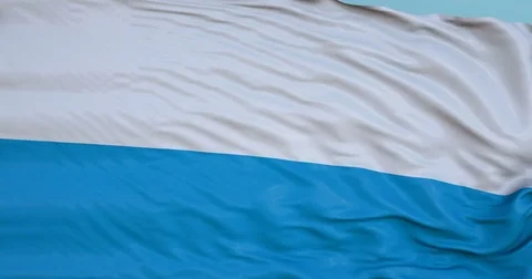 Seamlessly Looping flag for San Marino , blowing beautifully in the wind. Stock Footage 80977612