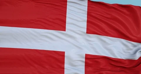 Seamlessly Looping flag for Sovereign Order Malta, blowing beautifully in the Stock Footage 80976622