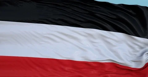 Seamlessly Looping flag for Upper Volta, blowing beautifully in the wind. Vídeo Stock 80975966