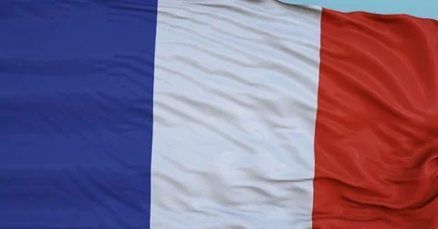 Seamlessly Looping flag for Wallis Futuna, blowing beautifully in the wind. Stock-Footage 80976923