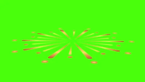 Seamlessly looping green screen animation of abstract gold coins receding i.. Stock Footage 303580311