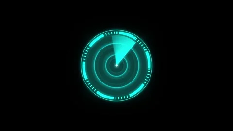 Seamlessly looping hud radar screen display for futuristic user interface a.. Stock Footage 339985519