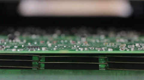 Seamlessly looping shot of an electronic board Stock Footage 59898630