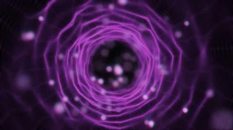 Seamlessly Looping Vortex Fuchsia Stock Footage 12091769