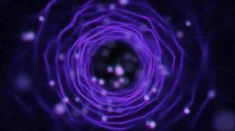 Seamlessly Looping Vortex Purple Stock Footage 12091887