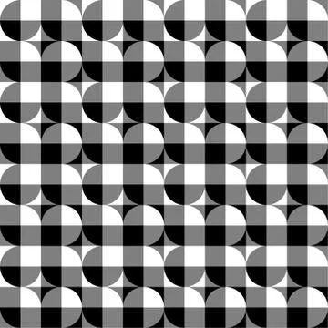 Seamlessly repeatable abstract geometric pattern, background. Editable vector Stockillustratie