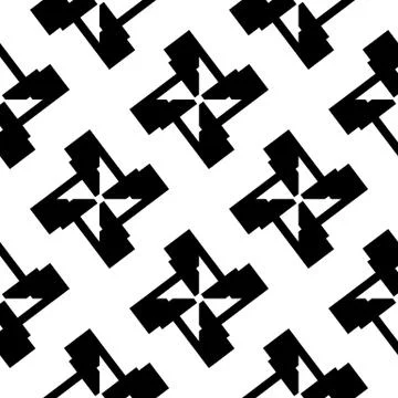 Seamlessly repeatable abstract geometric pattern, background. Editable vector イラスト素材