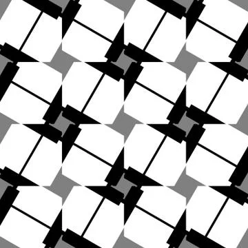 Seamlessly repeatable abstract geometric pattern, background. Editable vector Stock Illustration