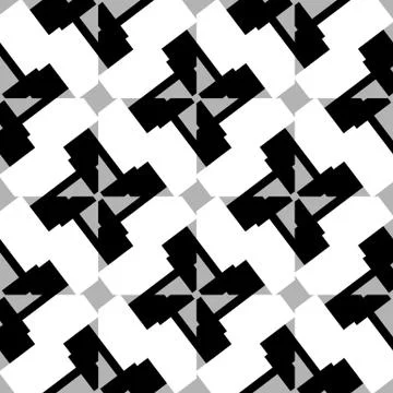 Seamlessly repeatable abstract geometric pattern, background. Editable vector 스톡 일러스트