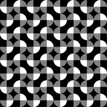 Seamlessly repeatable abstract geometric pattern, background. Editable vector Stock Illustration