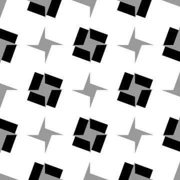Seamlessly repeatable abstract geometric pattern, background. Editable vector Stock Illustration