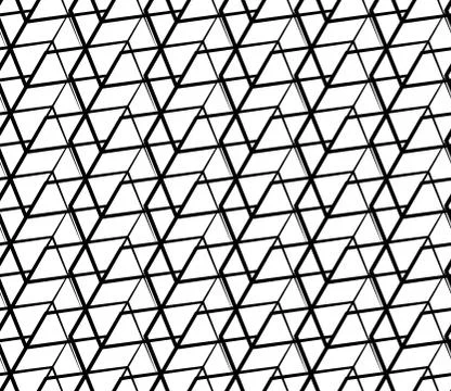 Seamlessly repeatable abstract, monochrome grid, mesh pattern. Editable vecto 스톡 일러스트