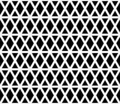 Seamlessly repeatable abstract, monochrome grid, mesh pattern. Editable vecto Stock Illustration