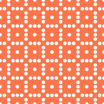 Seamlessly repeatable dotted, polka dot pattern. Pattern with mosaic of circl 스톡 일러스트