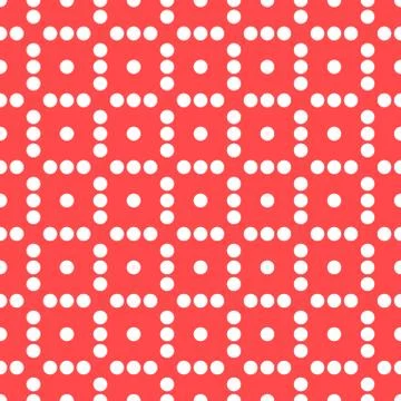 Seamlessly repeatable dotted, polka dot pattern. Pattern with mosaic of circl イラスト素材