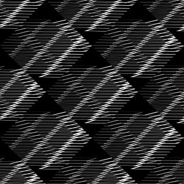 Seamlessly repeatable geometric pattern - Abstract monochrome background, tex 스톡 일러스트