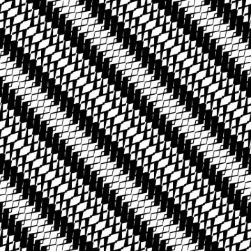 Seamlessly repeatable geometric pattern - Abstract monochrome background, tex イラスト素材