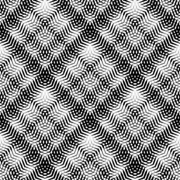 Seamlessly repeatable geometric pattern - Abstract monochrome background, tex Stockillustratie