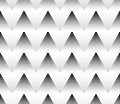 Seamlessly repeatable grayscale triangle pattern, background. Vector. Stock Illustration
