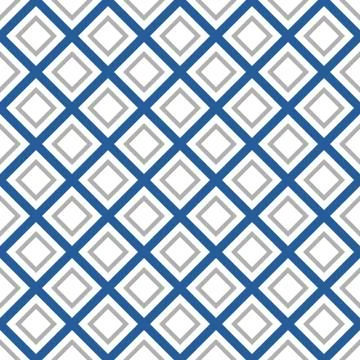 Seamlessly repeatable monochrome square, block geometry pattern. Stock Illustration