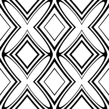 Seamlessly repeatable pattern with abstract shapes. Vector art. イラスト素材