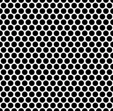 Seamlessly repeatable pattern with dots, circles. Monochrome abstract illustr イラスト素材