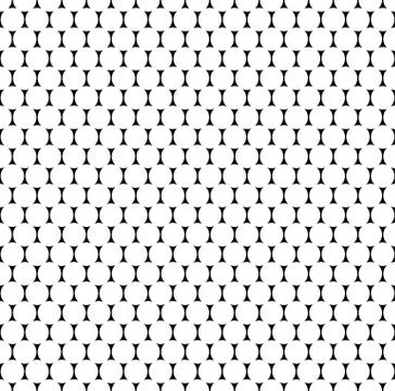 Seamlessly repeatable pattern with dots, circles. Monochrome abstract illustr イラスト素材