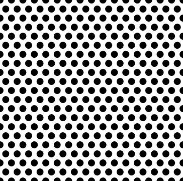 Seamlessly repeatable pattern with dots, circles. Monochrome abstract illustr Stock Illustration